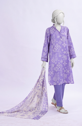 PRINTED LAWN STITCHED 3 PIECE