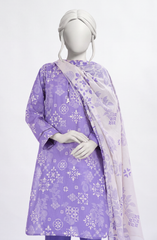 PRINTED LAWN STITCHED 3 PIECE