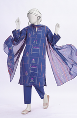 PRINTED LAWN STITCHED 3 PIECE