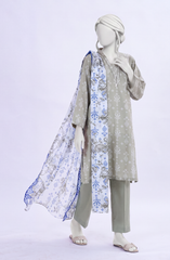 PRINTED LAWN STITCHED 3 PIECE
