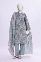 PRINTED LAWN STITCHED 3 PIECE