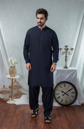 MEN KAMEEZ SHALWAR NAVY BLUE