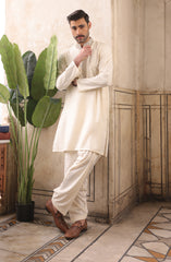FESTIVE'22 MEN FORMAL KAMEEZ SHALWAR CREAM
