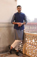 FESTIVE'22 FORMAL STYLING WAISTCOAT NAVY BLUE