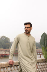 FESTIVE'22 MEN KAMEEZ SHALWAR FORMAL LIGHT OLIVE