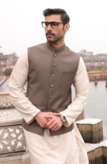 FESTIVE'22 FORMAL STYLING WAISTCOAT LIGHT BROWN