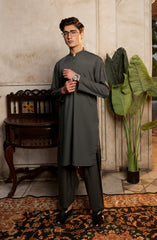 SUMMER'22 TEENS PLAIN KAMEEZ SHALWAR EMERALD