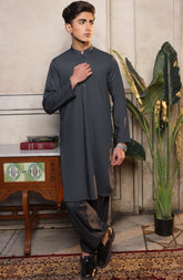 SUMMER'22 TEENS PLAIN KAMEEZ SHALWAR GREEN