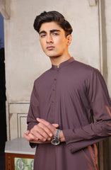 SUMMER'22 TEENS PLAIN KAMEEZ SHALWAR LIGHT MAROON