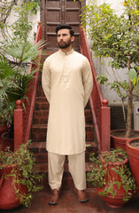 FESTIVE'22 MEN KAMEEZ SHALWAR STYLING BEIGE