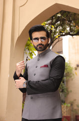 FESTIVE'22 FORMAL STYLING WAISTCOAT GREY