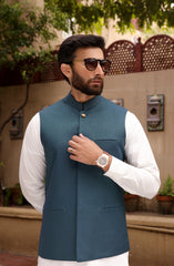 FESTIVE'22 FORMAL STYLING WAISTCOAT EMERALD