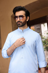 FESTIVE'22 MEN KAMEEZ SHALWAR SEMI FORMAL SKY BLUE