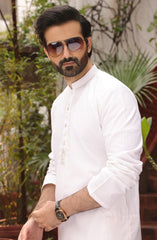 EID FESTIVE'22 MEN KAMEEZ SHALWAR SEMI FORMAL CREAM