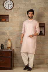 MEN KURTA PLAIN OFF WHITE