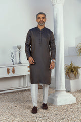 MEN KURTA PLAIN DARK BLUE
