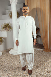 MEN KAMEEZ SHALWAR OFF WHITE
