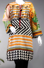 FLORAL BELL LAWN PRINTED 1PC STITCH KURTI (6655378751662)