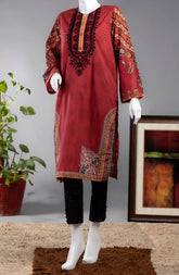 ETHNIC FLORAL LAWN PRINTED 1PC STITCH KURTI (6660853170350)