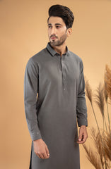 PRE WINTER'22 MEN KAMEEZ SHALWAR CASUAL DARK OLIVE