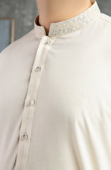 PRE WINTER'22 MEN KAMEEZ SHALWAR SEMI FORMAL OFF WHITE