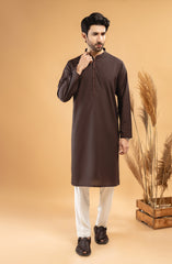 PRE WINTER'22 MEN KURTA CASUAL CHOCOLATE