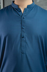 PRE WINTER'22 MEN KAMEEZ SHALWAR PLAIN BLUE