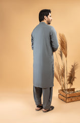 PRE WINTER'22 MEN KAMEEZ SHALWAR PLAIN GREY