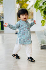 FESTIVE'22 INFANT CASUAL KURTA SKY BLUE