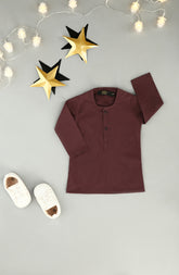 INFANT SEMI FORMAL KURTA MAROON