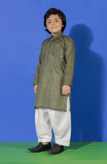 SUMMER'23 BOYS PLAIN KURTA GREEN