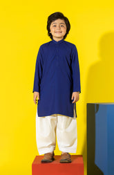 SUMMER'23 BOYS PLAIN KURTA INDIGO