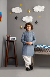 BOYS KURTA CASUAL GREY