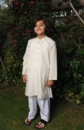 SUMMER'22 BOYS CASUAL STYLING KURTA CREAM
