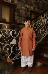 SUMMER'22 BOYS SEMI FORMAL STYLING KURTA YELLOW