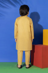 SUMMER'23 BOYS PLAIN KURTA PAJAMA YELLOW