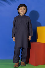 SUMMER'23 BOYS BASIC KAMEEZ SHALWAR PURPLE