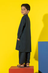 SUMMER'23 BOYS BASIC KAMEEZ SHALWAR TEAL