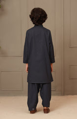 SUMMER'23 BOYS SEMI FORMAL KAMEEZ SHALWAR CHARCOAL