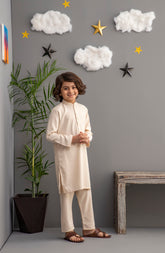 FESTIVE'22 BOYS SEMI FORMAL KAMEEZ SHALWAR FAWN