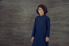 EID FESTIVE'22 BOYS SEMI FORMAL KAMEEZ SHALWAR BLUE