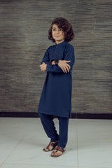 EID FESTIVE'22 BOYS SEMI FORMAL KAMEEZ SHALWAR BLUE