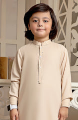 EID FESTIVE'22 BOYS SEMI FORMAL KAMEEZ SHALWAR DARK FAWN