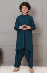 WINTER'22 BOYS SEMI FORMAL KAMEEZ SHALWAR TURQUOISE