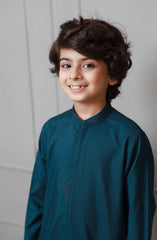 WINTER'22 BOYS SEMI FORMAL KAMEEZ SHALWAR TURQUOISE