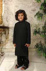 SUMMER'22 BOYS SEMI FORMAL KAMEEZ SHALWAR BLACK