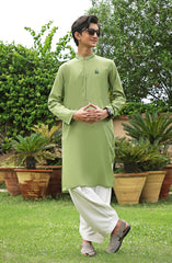 TARZ-E-PAKISTAN TEENS CASUAL STYLING KURTA LIGHT GREEN