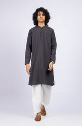 SUMMER'23 TEENS KURTA PRINTED CHARCOAL