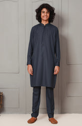 SUMMER'23 TEENS KURTA PAJAMA CASUAL BLUE
