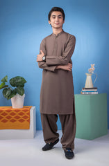 SUMMER'22 TEENS PLAIN KAMEEZ SHALWAR KHAKI